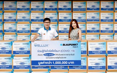 “WELLUX-BLAUPUNKT”มอบหน้ากาก Face Shield ผลิตจาก พลาสติก PET เกรดพิเศษ แก่รพ.รามาฯ-และอีกกว่า100รพ.ทั่วประเทศสู้ไวรัสCOVID-19